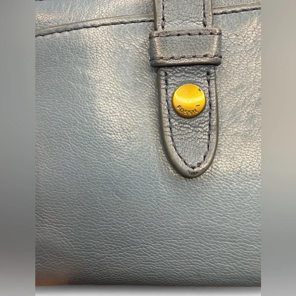 Vintage Blue Leather Fossil‎ Wallet